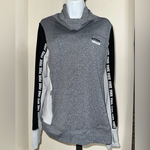 PINK gray and black sweater - Picture 1 of 6